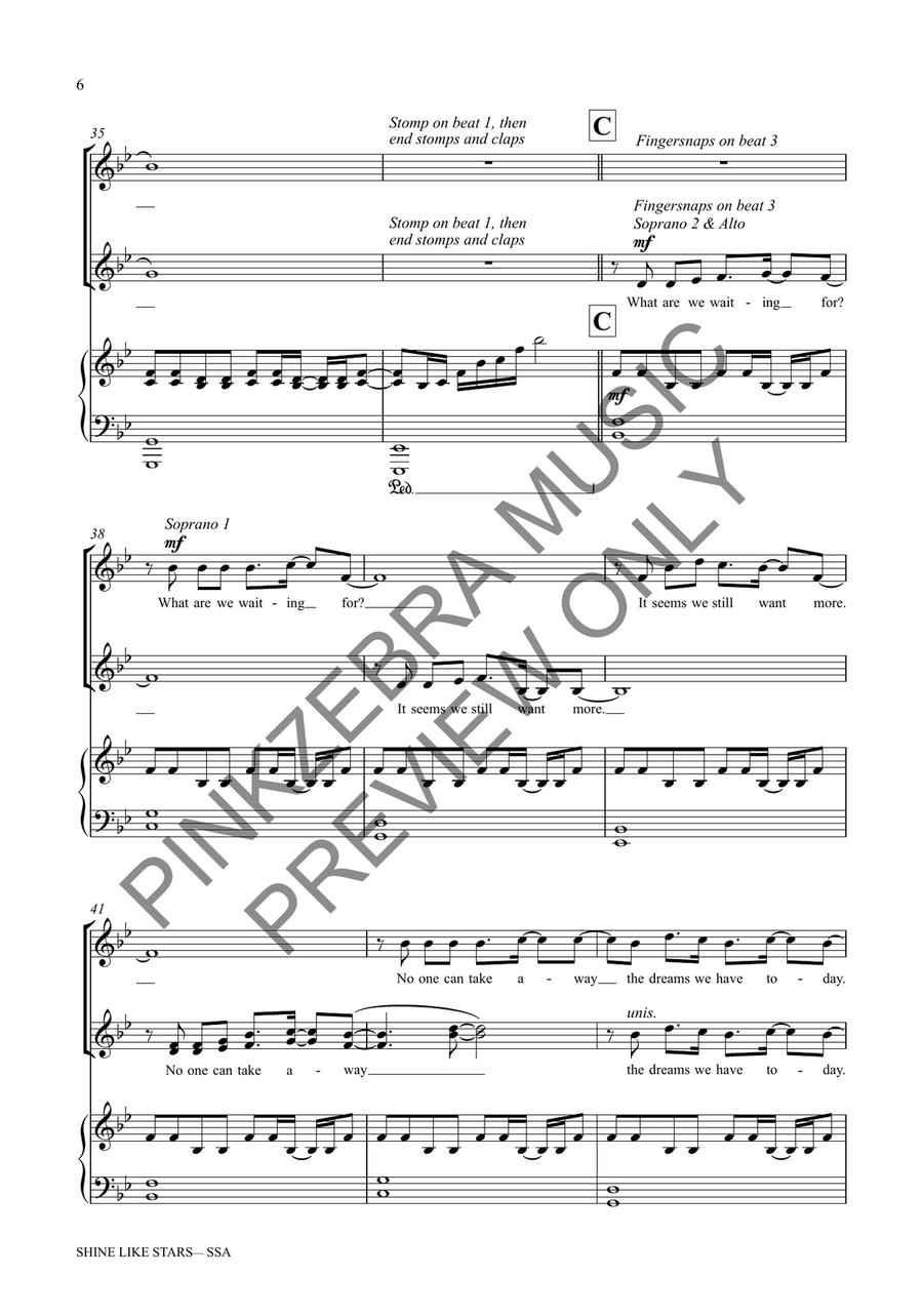 Shine Like Stars (SSA) SSA scores gallery preview page 7