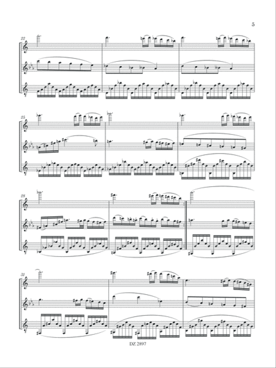 Suite, opus 250 Clarinet scores gallery preview page 5
