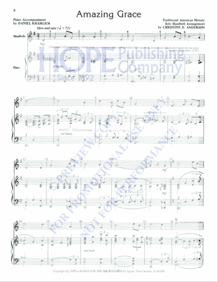 Songs for the Solo Ringer, Vol. 1 Percussion scores gallery preview page 19
