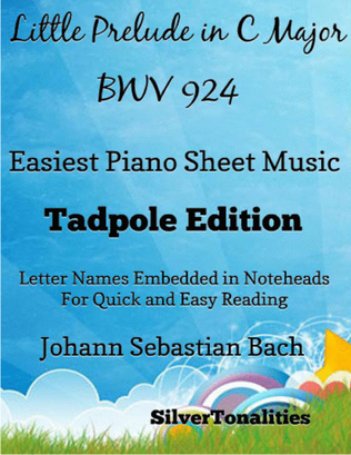 Little Prelude In C Major Bwv 924 Easiest Piano Sheet Music 2nd Edition