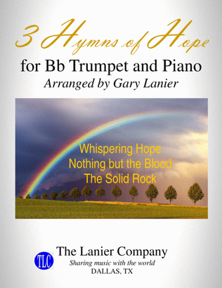 Book cover for 3 HYMNS OF HOPE (for Bb Trumpet and Piano with Score/Parts)