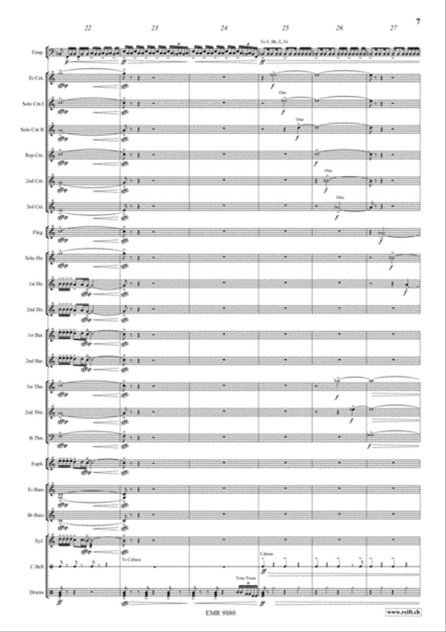 Night Sketches Brass Band scores gallery preview page 7