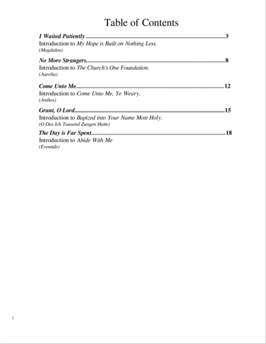Choral Introductions to Well-Known Hymns Volume I 4-Part scores gallery preview page 2