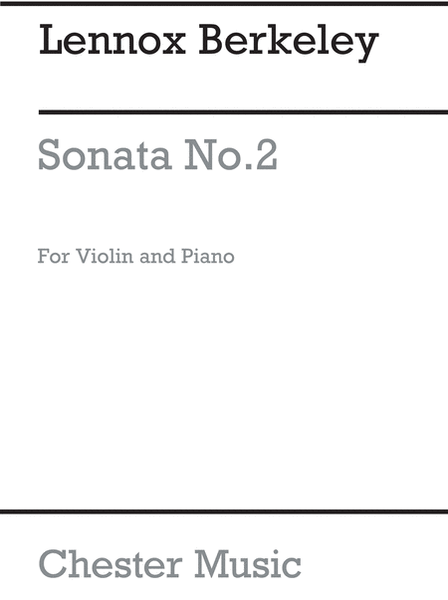 Sonata For Violin and Piano No.2, Op.1