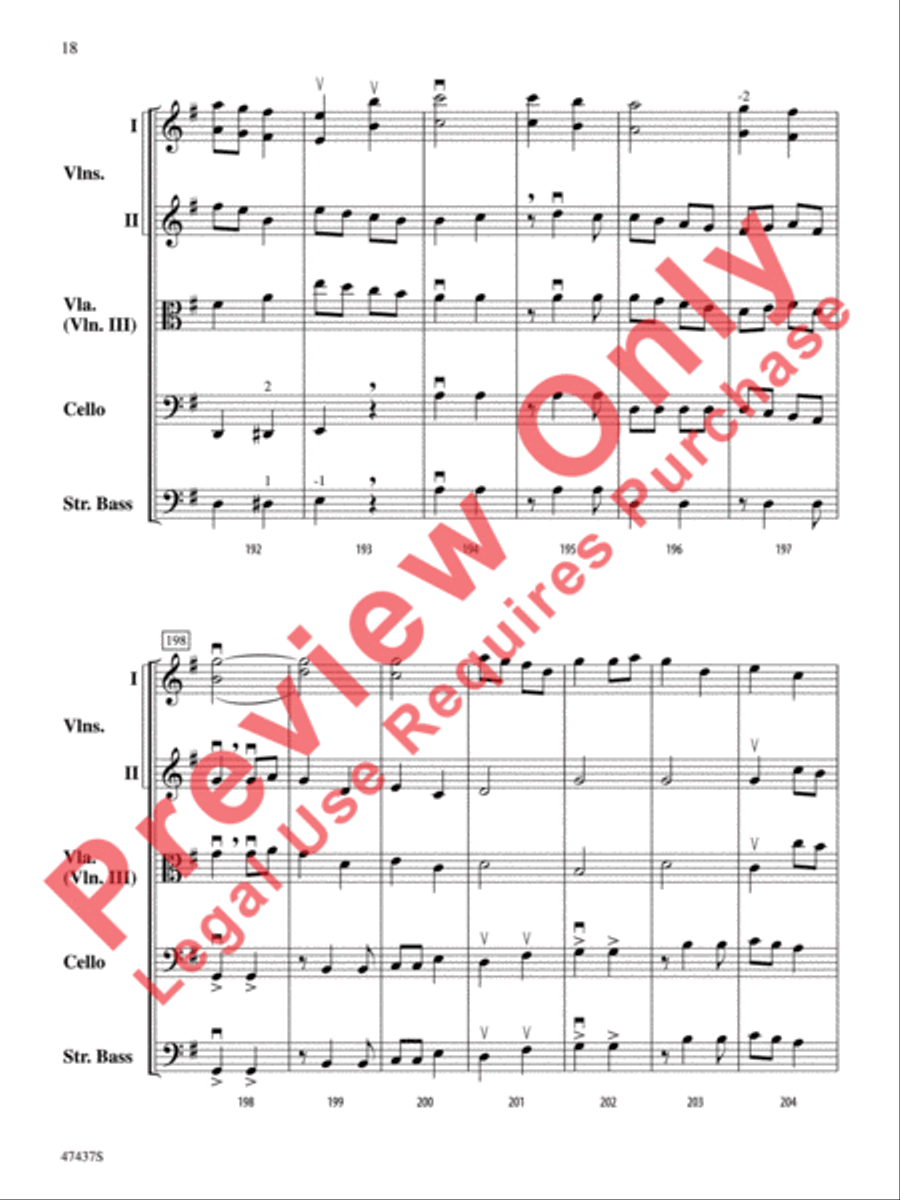Dance of the Red Dragons String Orchestra scores gallery preview page 19