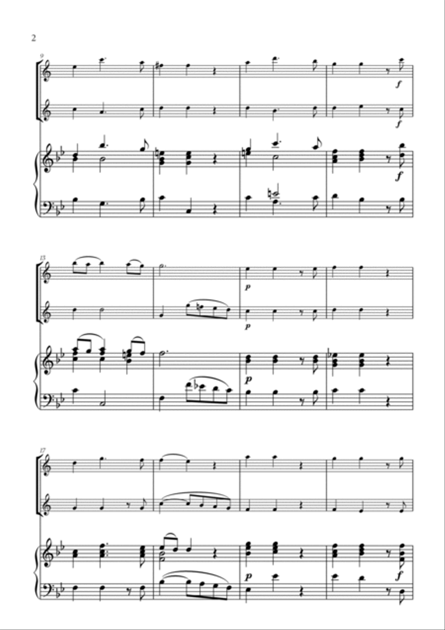 G. F. Haendel - Lascia ch'io pianga (for Clarinet Duet) Clarinet Duet scores gallery preview page 2