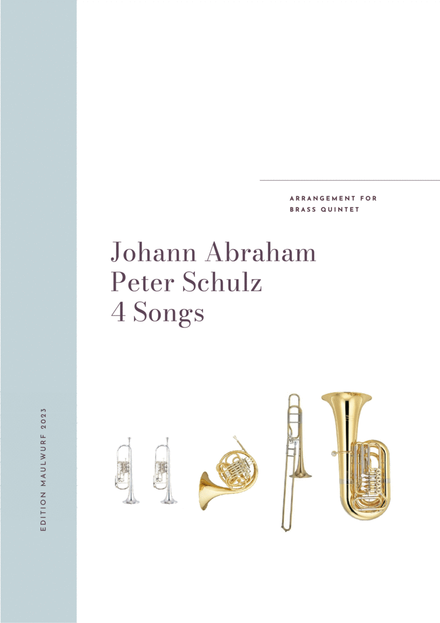 4 Songs Brass Quintet scores gallery preview page 1