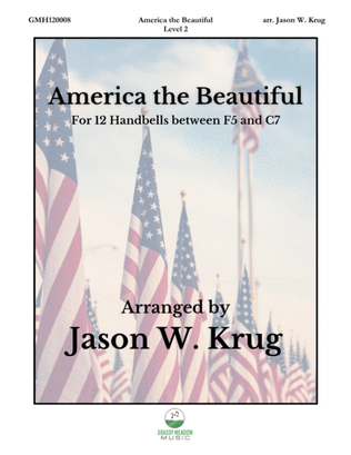 Book cover for America the Beautiful for 12 Handbells