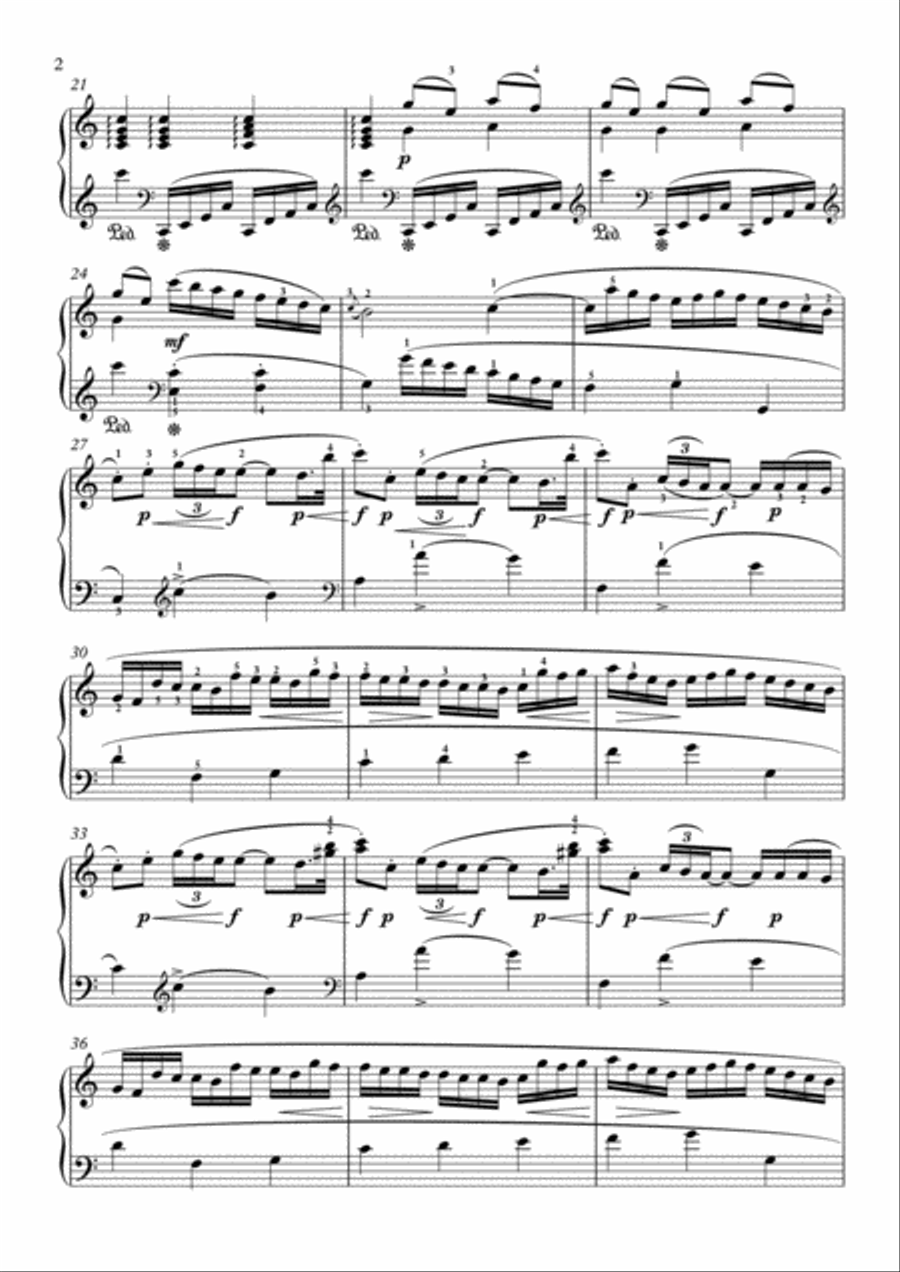 Scarlatti-Sonata in a-minor L.42 K.217(piano) Piano Solo scores gallery preview page 3