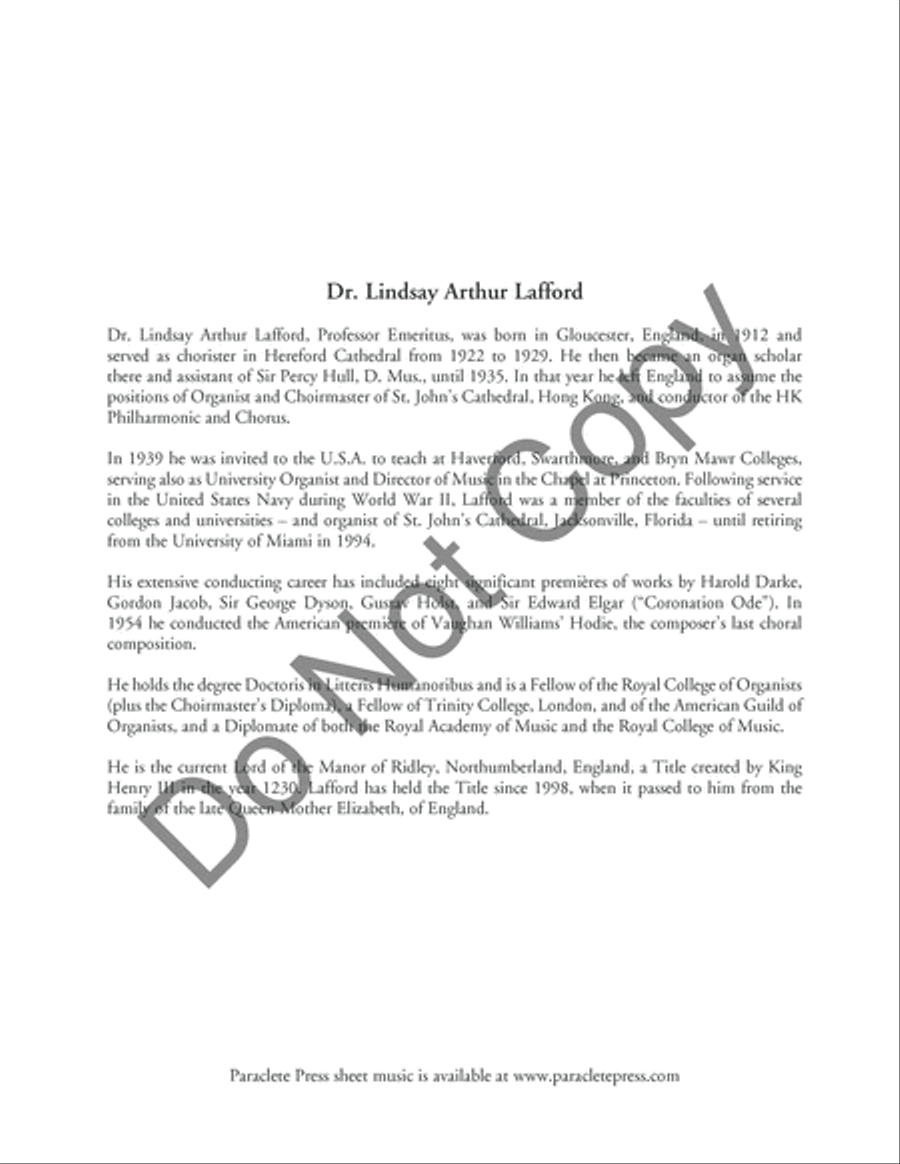 O God Our Help in Ages Past: Fanfare, Recitative and Hymn Organ scores gallery preview page 3
