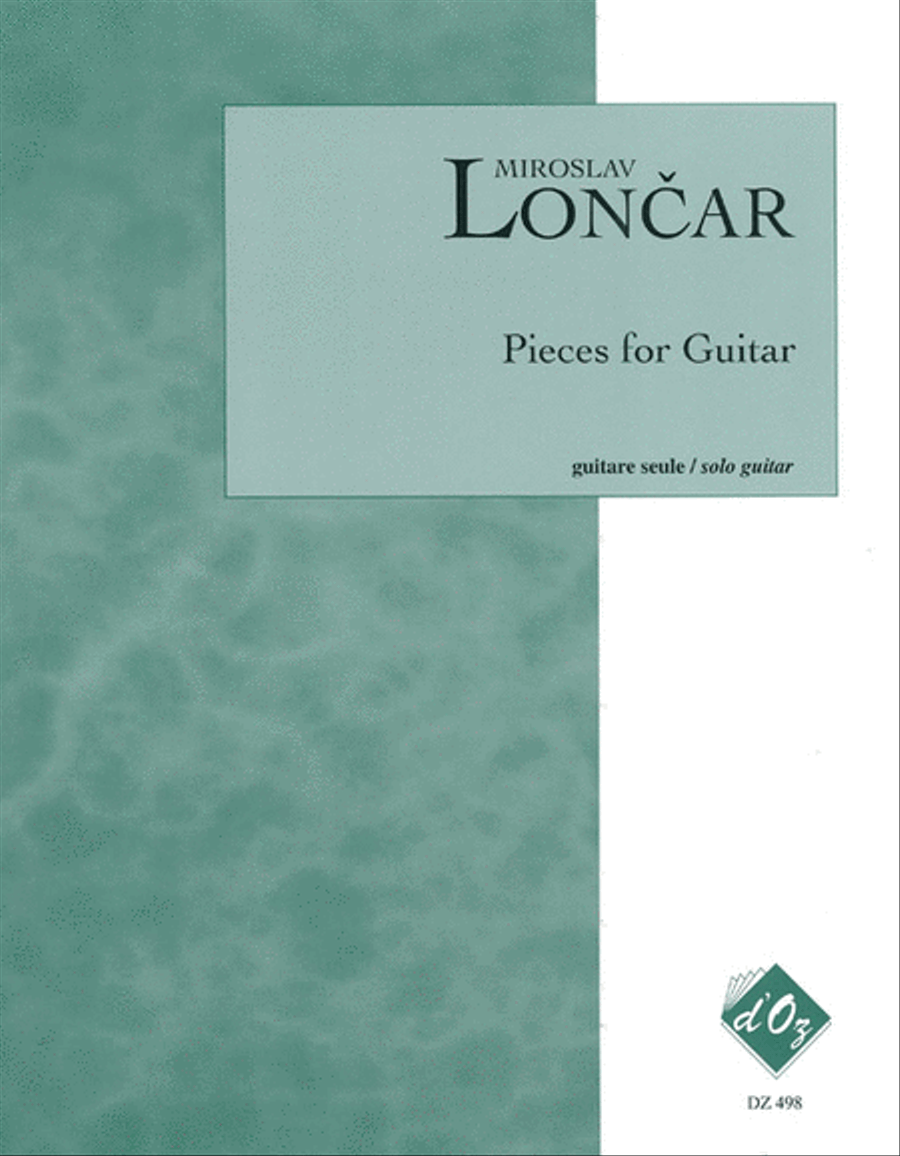 Pieces for Guitar Pieces for Guitar Classical Guitar scores gallery preview page 1