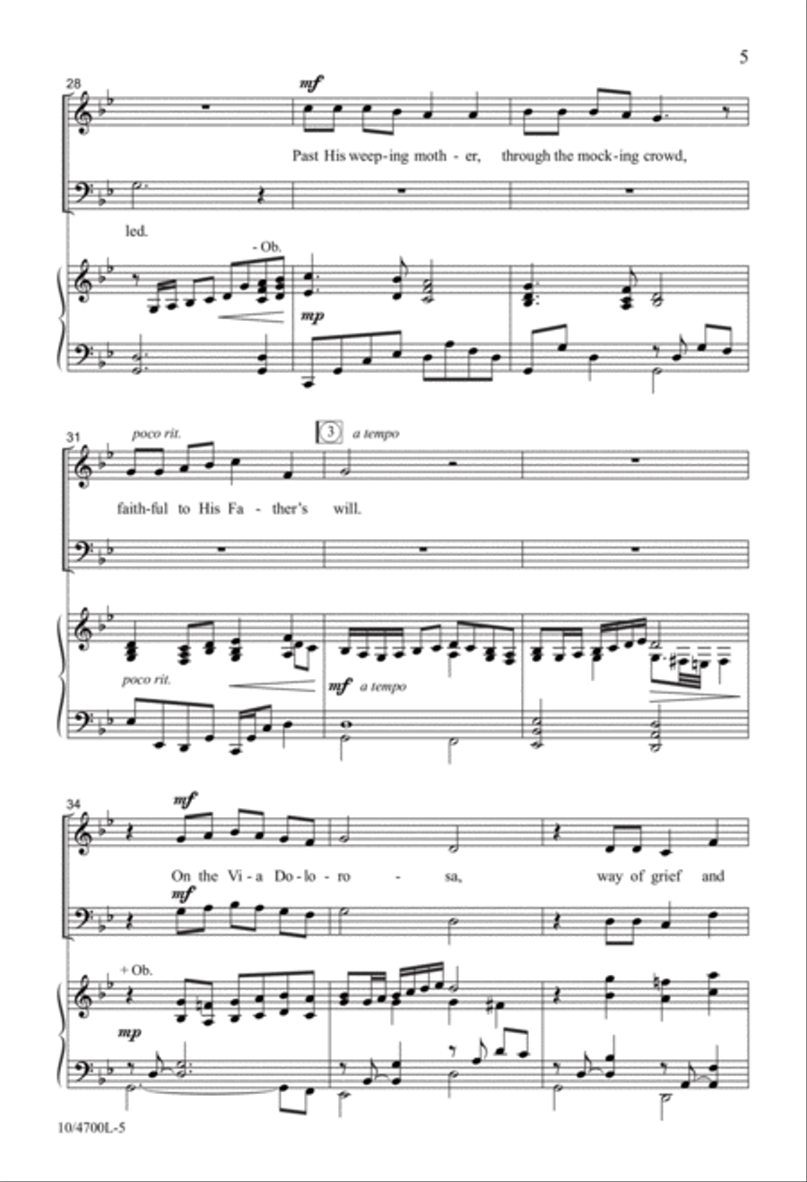 On the Via Dolorosa 3-Part scores gallery preview page 5