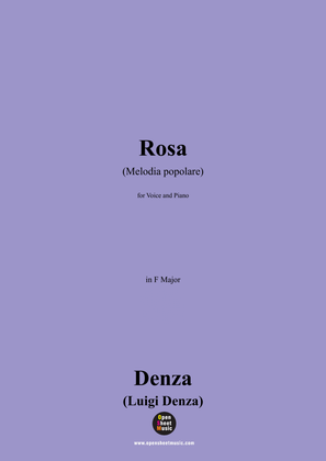 Denza-Rosa(Melodia popolare),in F Major