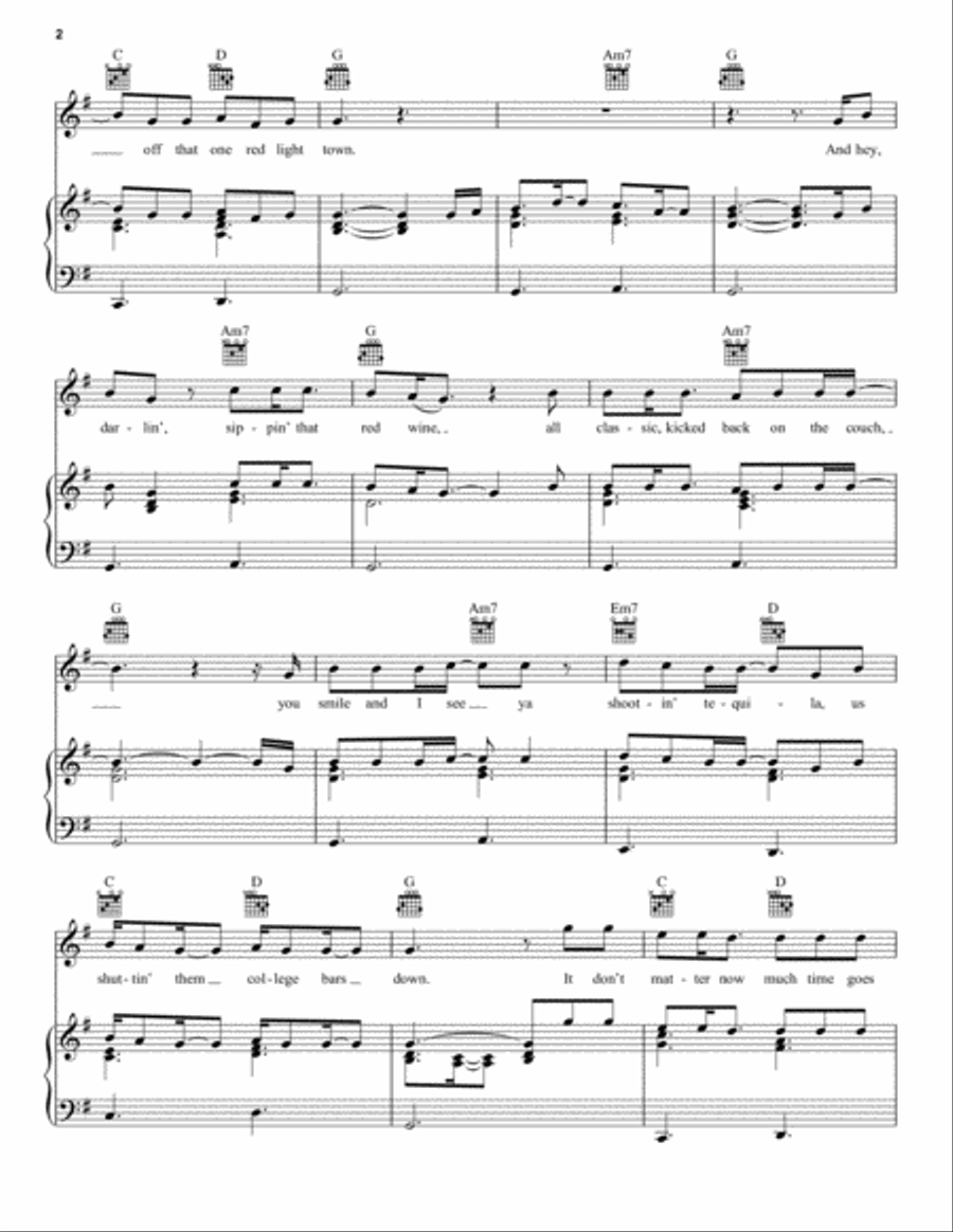 Remember You Young Remember You Young Piano, Vocal, Guitar scores gallery preview page 2