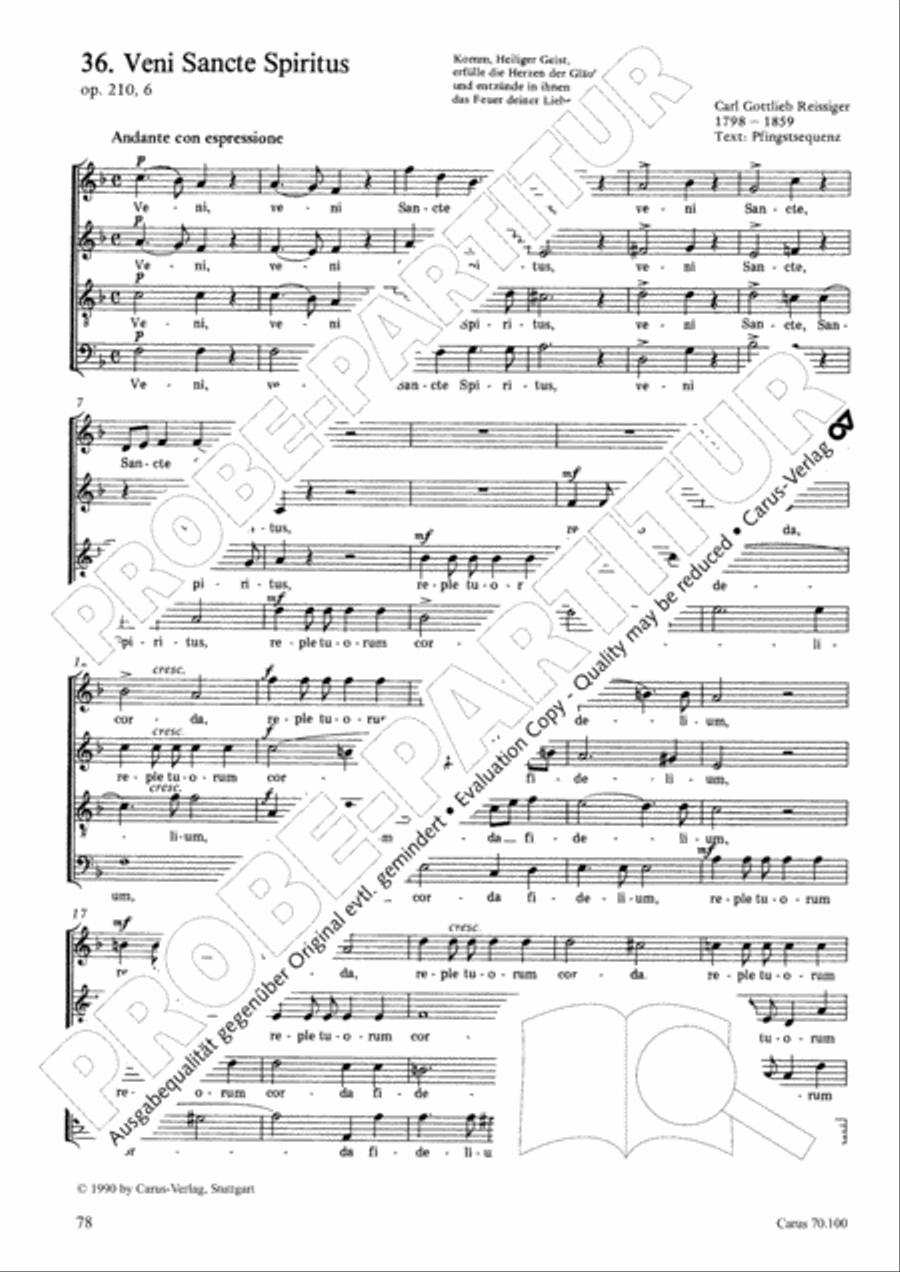 Geistliches Chorbuch der Romantik Choir scores gallery preview page 79