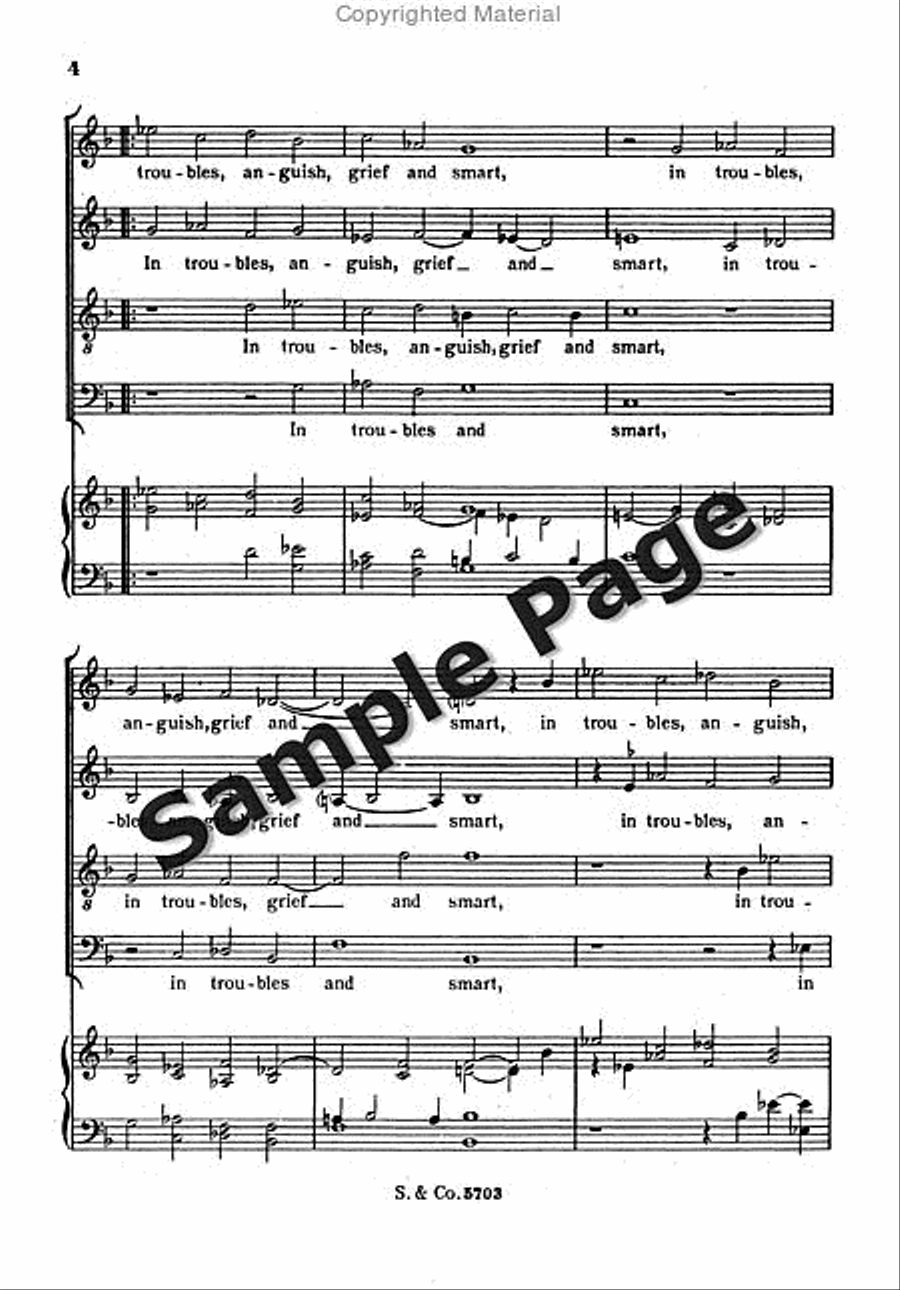 O God That No Time Doest Despise*** 4-Part scores gallery preview page 5