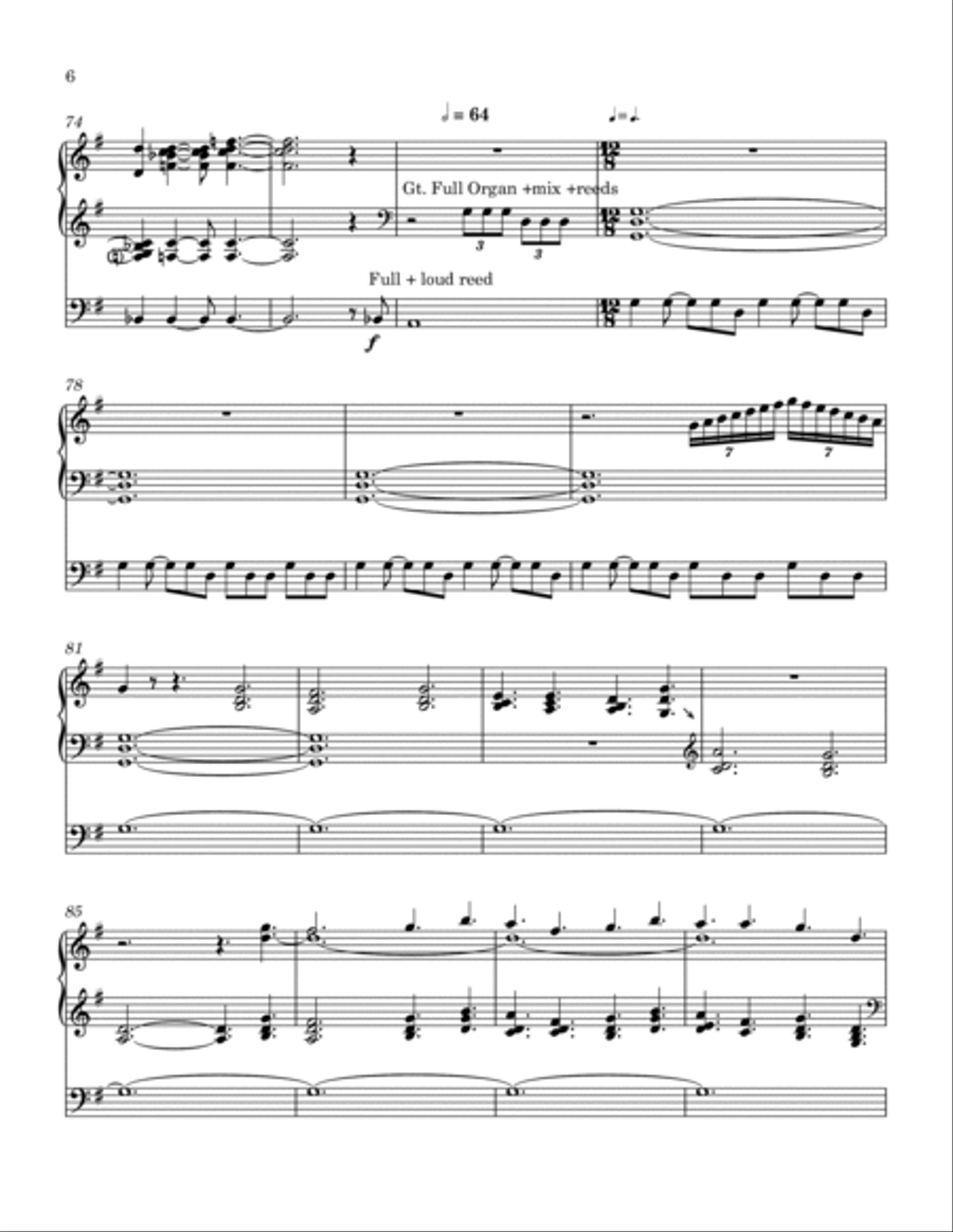 An American Symphony An American Symphony Organ Solo scores gallery preview page 6