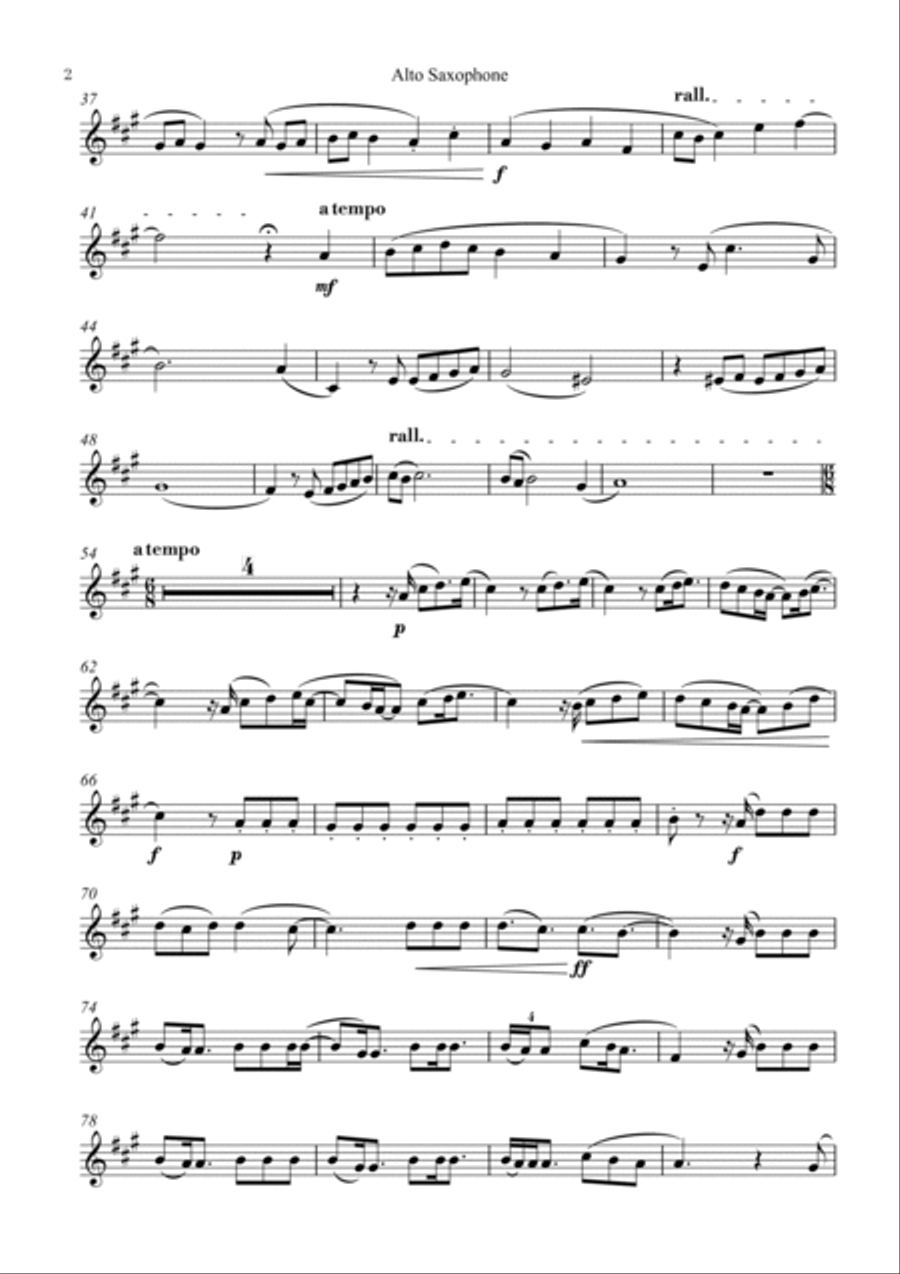 Happier Than Ever Alto Saxophone scores gallery preview page 2