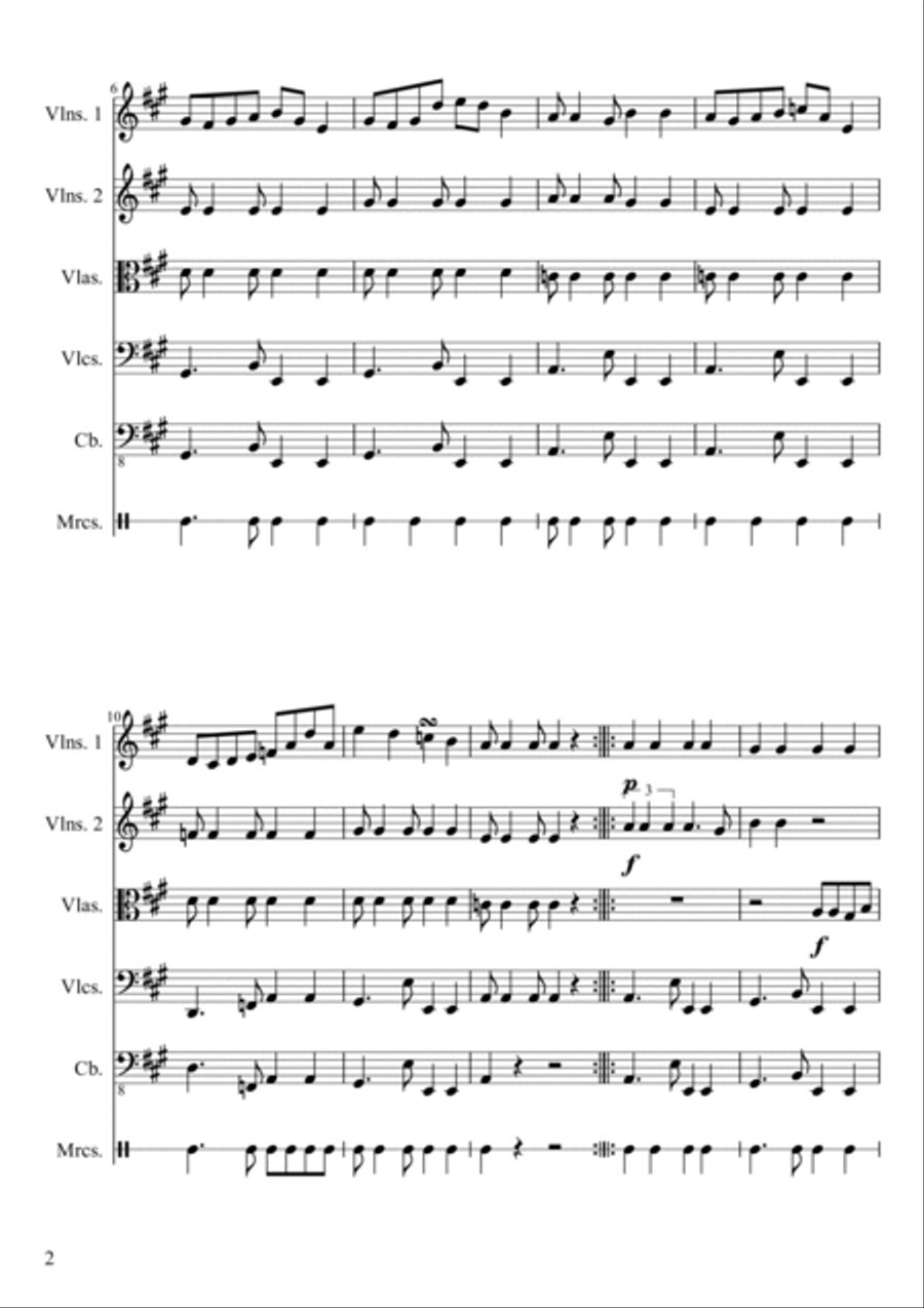Tango Del Mar String Orchestra scores gallery preview page 3