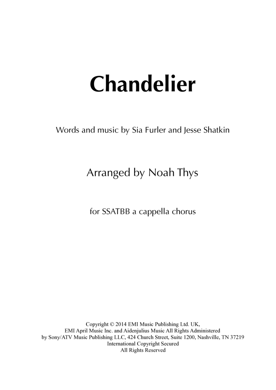 Chandelier Divisi scores gallery preview page 1