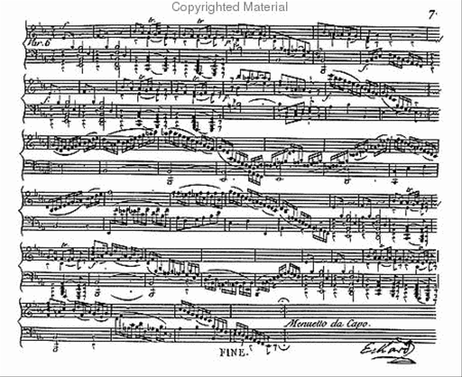 Six sonatas Opus I - Two sonatas Opus II - Variations Harpsichord scores gallery preview page 3