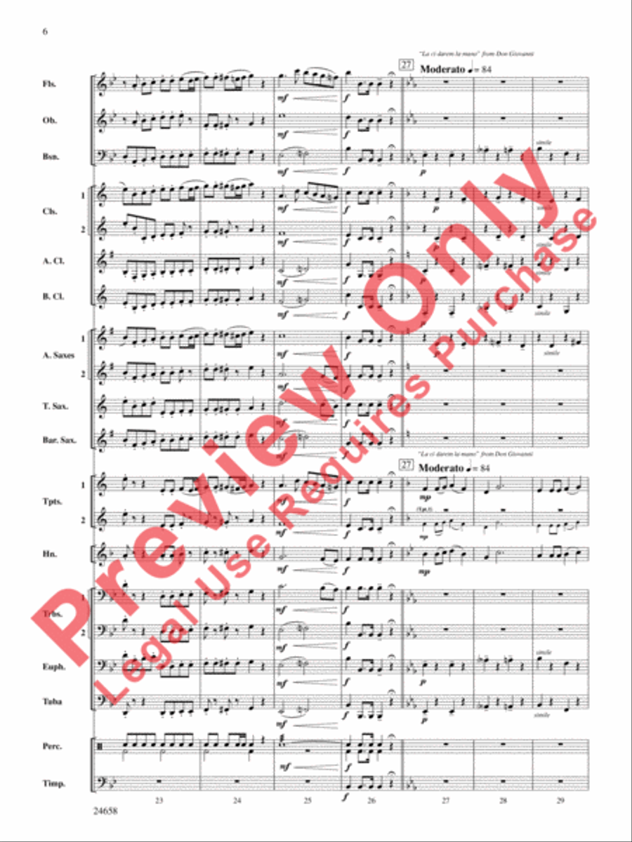 Mozart! Concert Band scores gallery preview page 7
