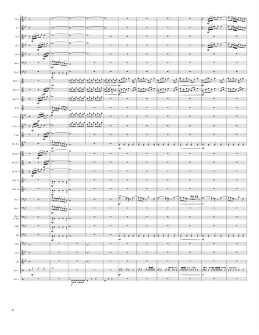 Atmospheric Rise Concert Band scores gallery preview page 4