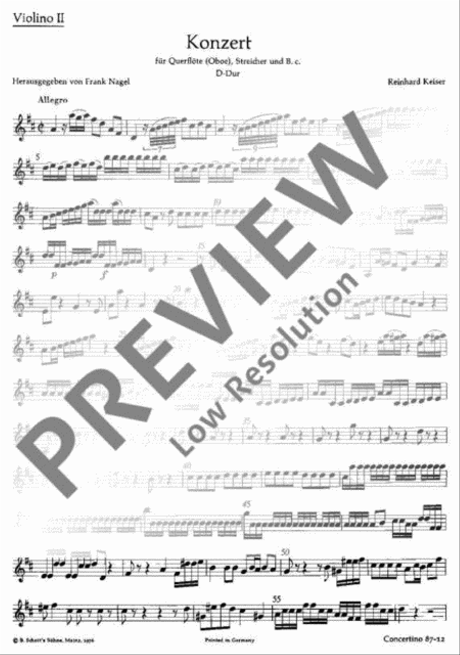 Flute Concerto D major Flute scores gallery preview page 2