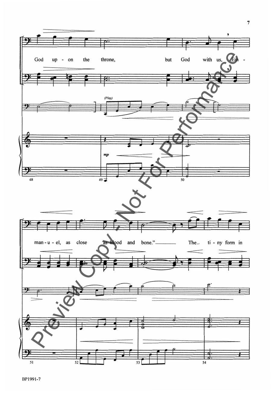 The Hands That First Held Mary's Child - T(T)BB 3-Part scores gallery preview page 8