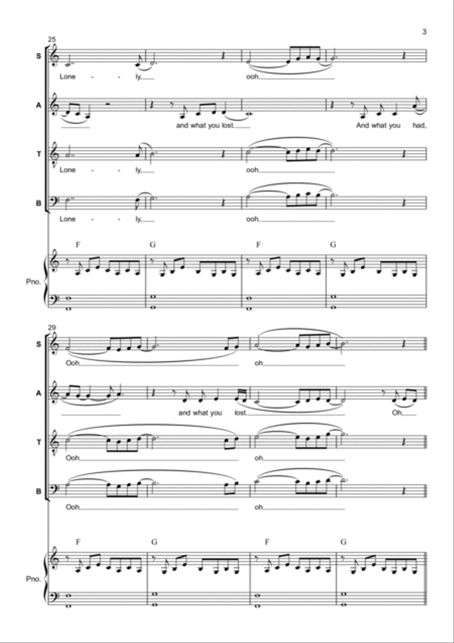 Dreams 4-Part scores gallery preview page 3