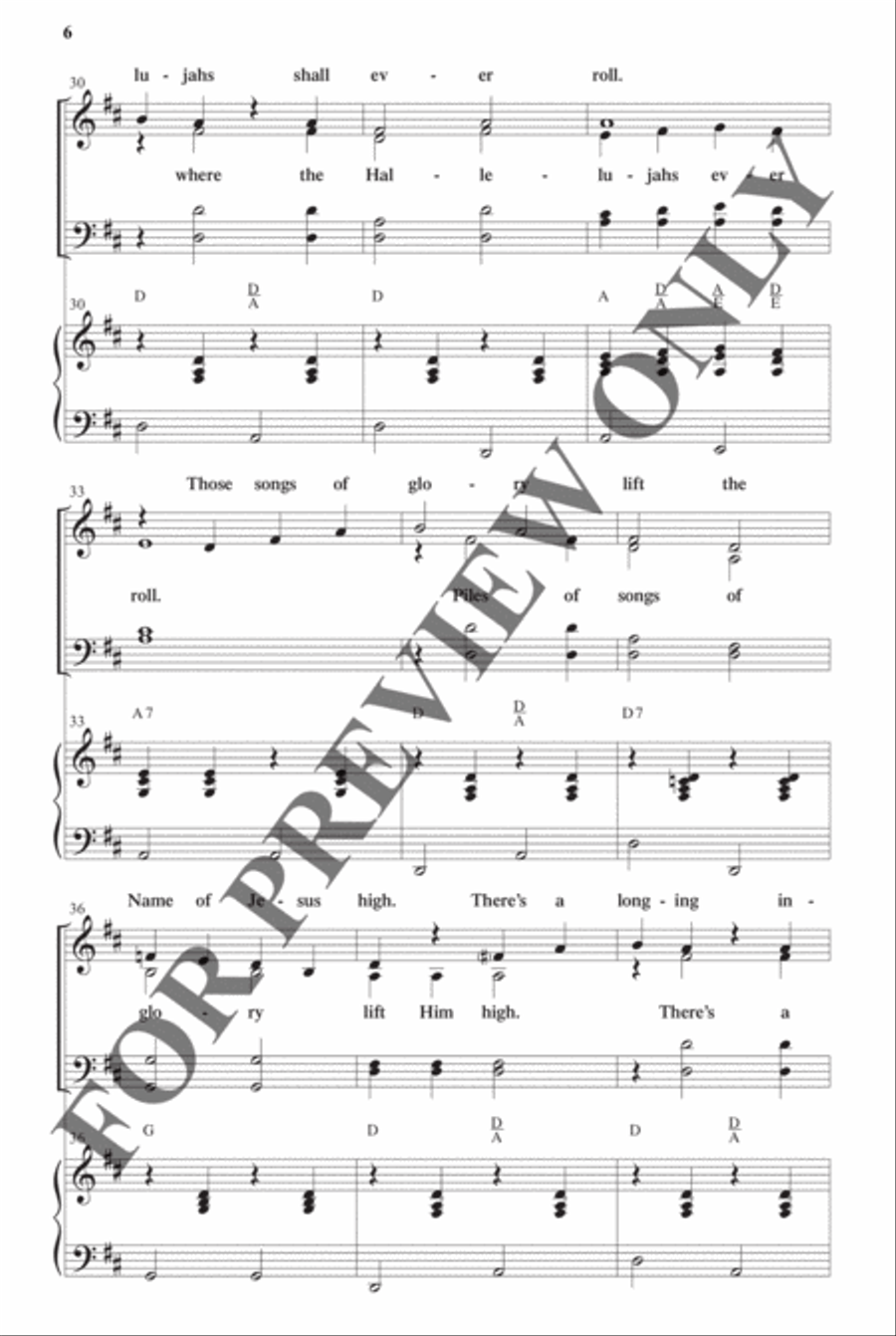 Southern Gospel Songs, Volume 2 - Choral Book Choir scores gallery preview page 7