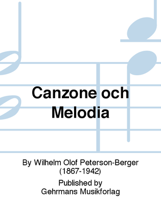 Book cover for Canzone och Melodia