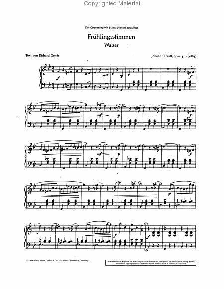 Fruhlingsstimmen Waltz, Op. 410