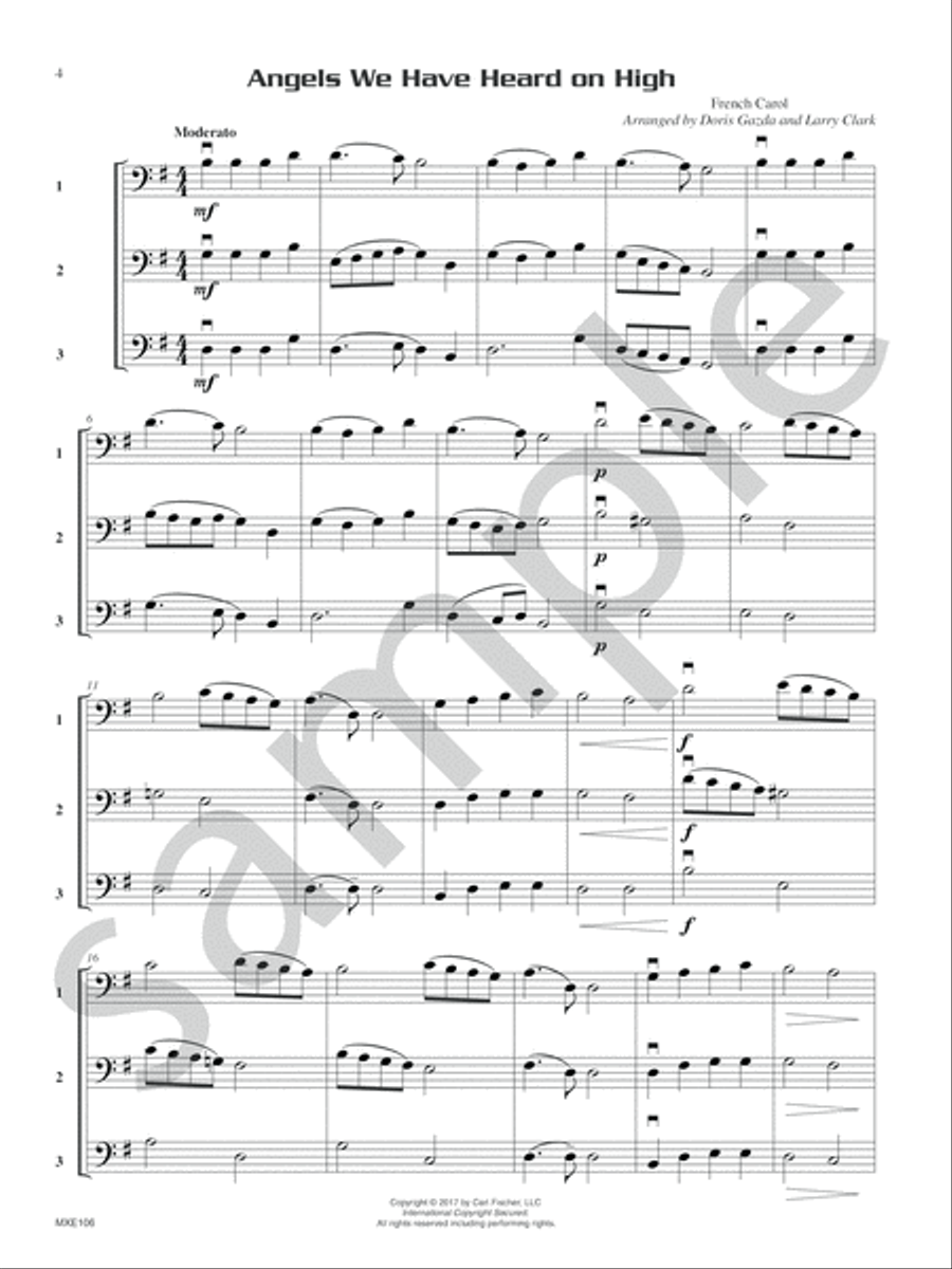Compatible Trios for Christmas Bassoon scores gallery preview page 5