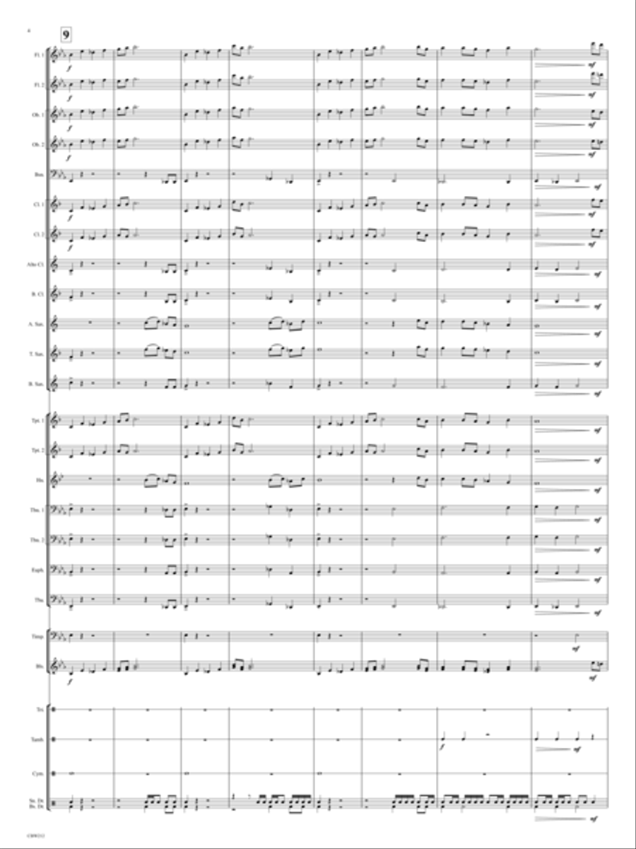 Madeira Beach Concert March Concert Band scores gallery preview page 4