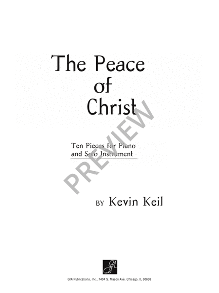 The Peace of Christ The Peace of Christ Piano scores gallery preview page 3