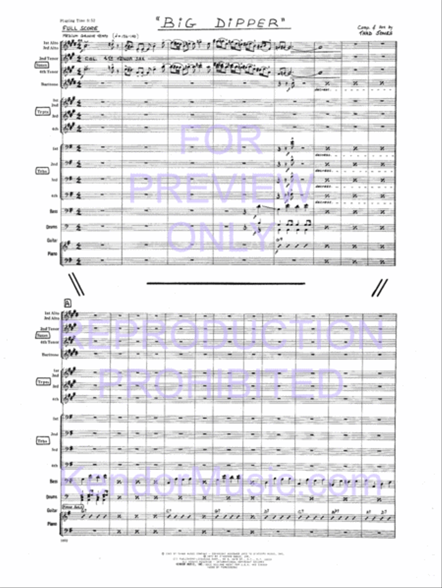 Big Dipper Jazz Ensemble scores gallery preview page 4