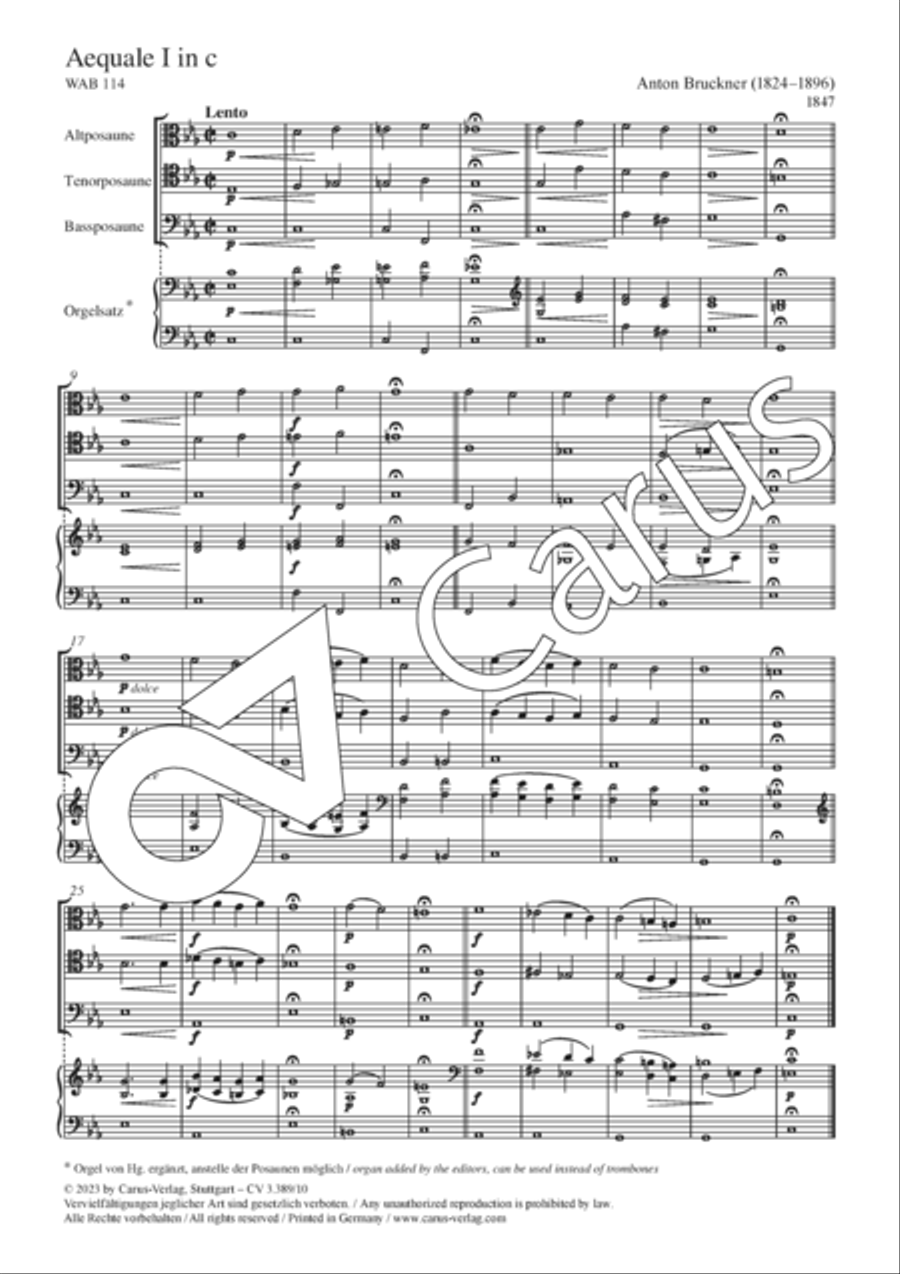 Aequale I Aequale I Trombone Trio scores gallery preview page 2