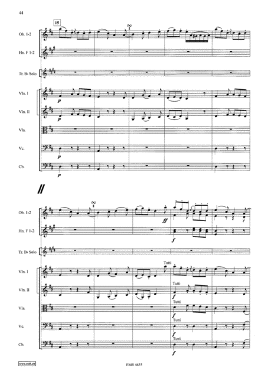 Concerto in D Major Orchestra scores gallery preview page 21