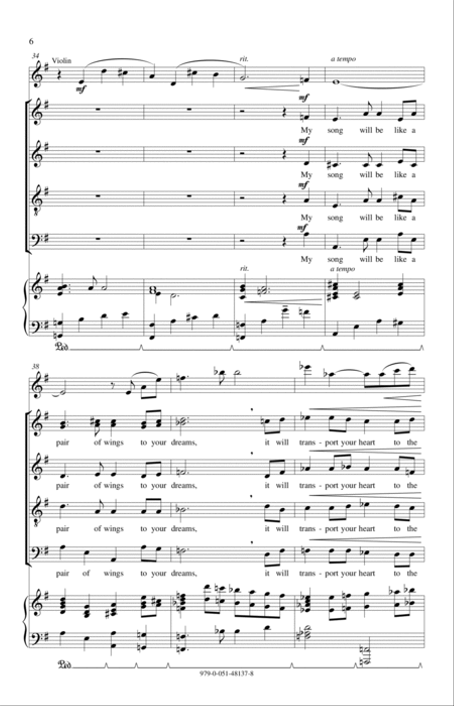 My Song 4-Part scores gallery preview page 6