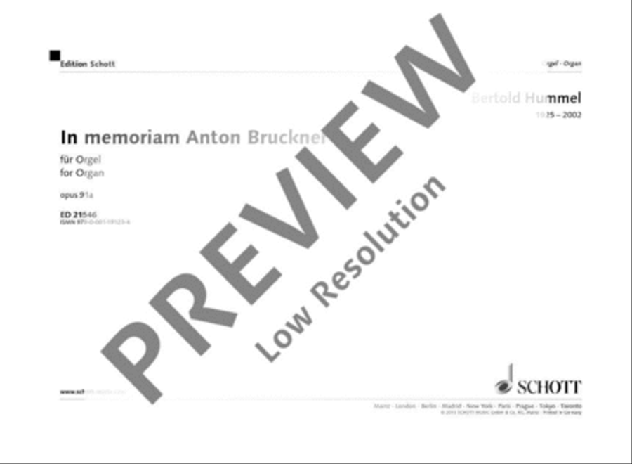 In memoriam Anton Bruckner Organ scores gallery preview page 2