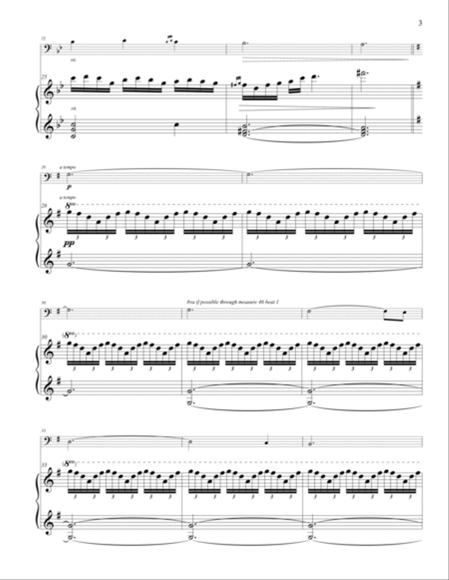 Star of Wonder: Medley of We Three Kings and Joy to the World (Cello Solo) Piano scores gallery preview page 3