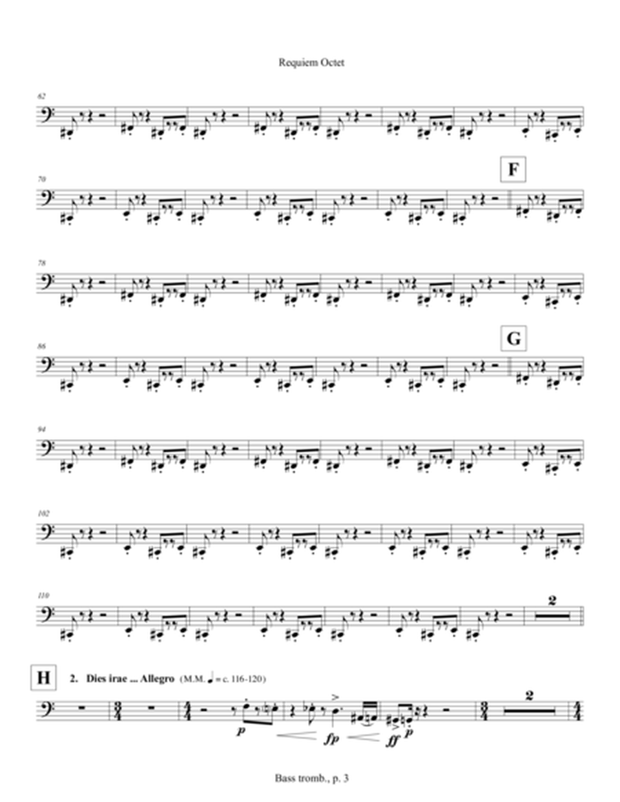 Requiem Octet ... In Memoriam Gunther Schuller (2015) bass trombone part