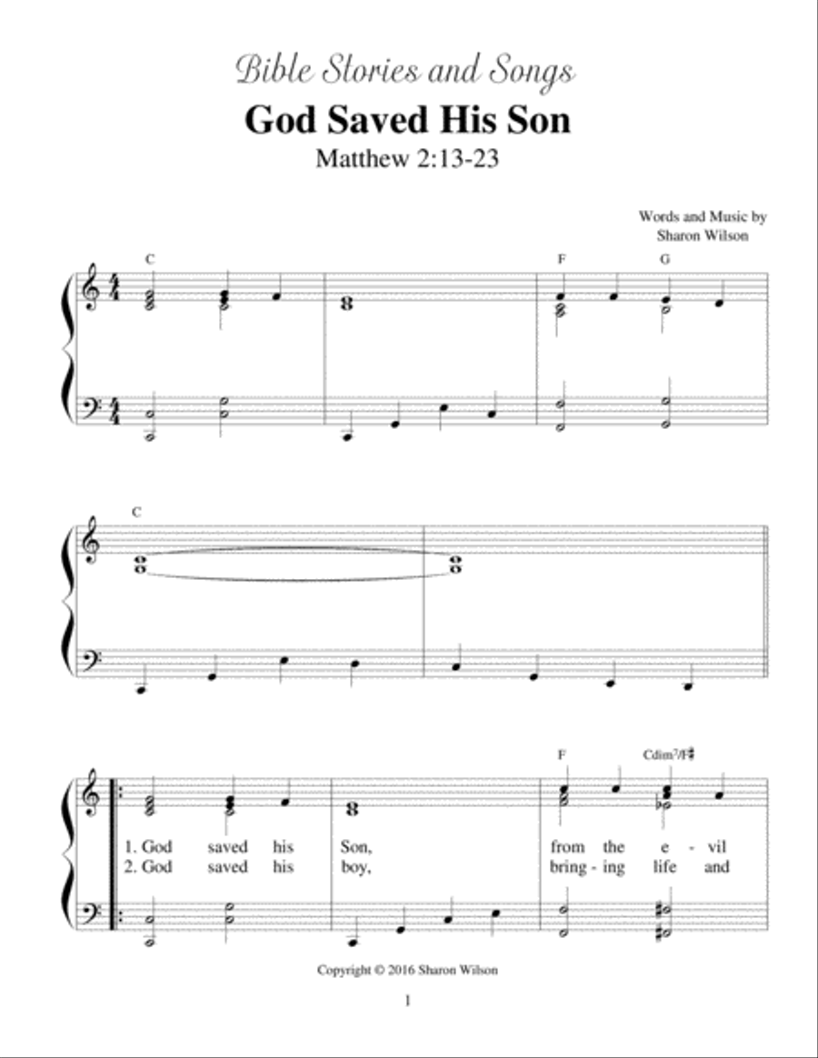 God Saved His Son (Bible Stories and Songs) image number null