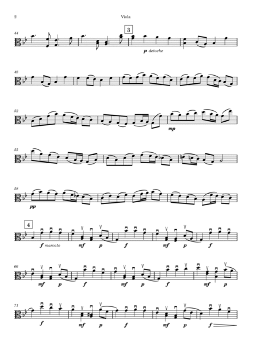Variations on a theme by Hovhaness Viola Solo scores gallery preview page 4