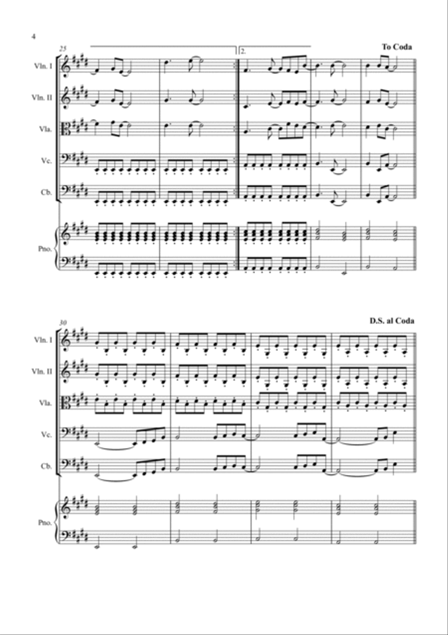 Don't Stop Believin' Don't Stop Believin' String Quintet scores gallery preview page 4