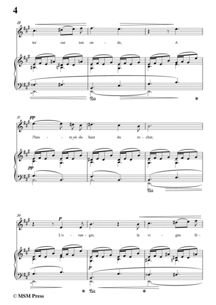 Bizet-Douce Mer in A Major,for voice and piano image number null