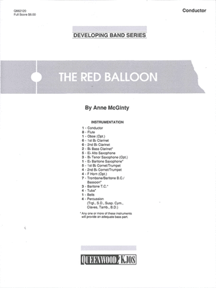 Book cover for The Red Balloon - Score