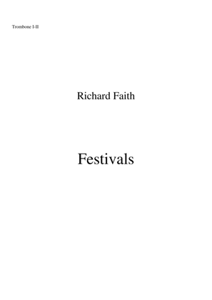 Richard Faith/László Veres: Festivals for concert band, trombone I and II part
