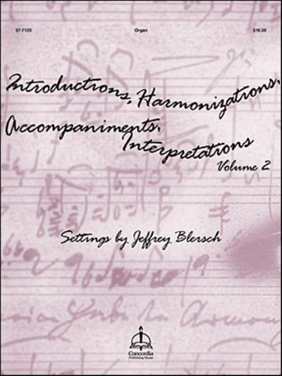 Introductions, Harmonizations, Accompaniments, Interpretations, Vol. 2 Organ scores gallery preview page 1